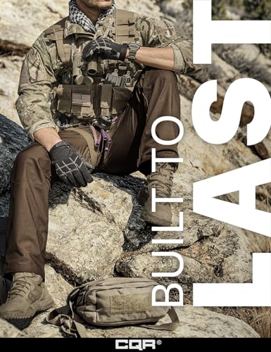 Image of CQR Men's Tactical Pants, Water Resistant Ripstop Cargo Pants, Lightweight EDC Work Hiking Pants, Outdoor Apparel