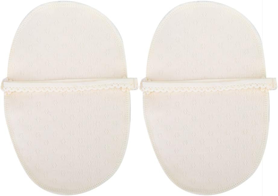 Horoper Underarm Sweat Pads Reusable Washable Cotton Armpit Sweat Guard Cover Underarm Sweat Absorbent Pad Women Breathable Absorbent Sweat Pads Comfortable