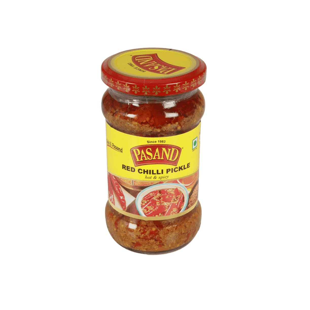 PASAND Red Chilli Pickle 280g | Traditional Laal Mirch ka Achar | Authentic Style Pickle | Tangy & Mild Spicy Taste | Homemade Indian Pickle | Ready to Eat 3