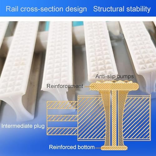 Rectangle Swimming Pool Drain Grates - 10 Pack White Plastic Channel Covers for Overflow Drainage, Durable Grate Solutions for Pool Water Management, 7.1 Inch Size