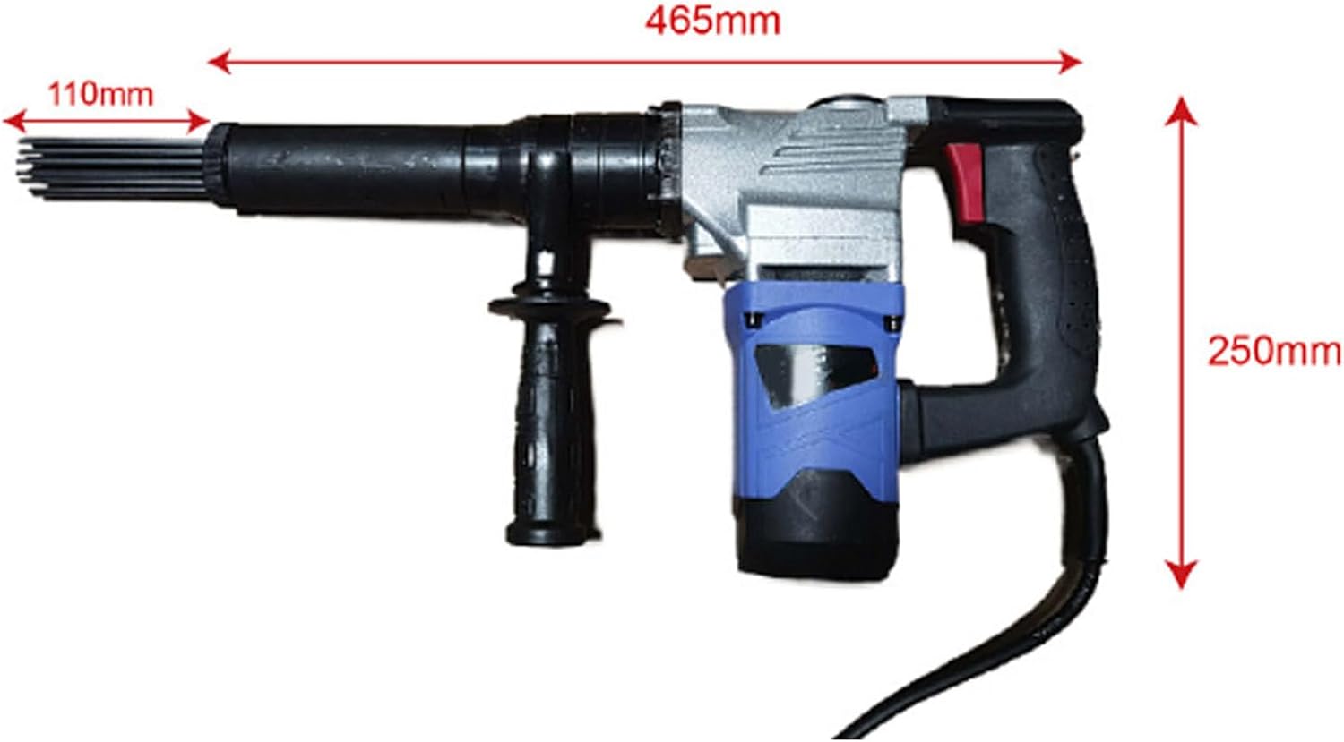 Electric Needle Rust Remover, Rust Removal Tools,1100w High Power Electric Needle Rust Remover, Industrial Grade Spray Rust Remover, Used to Remove Rust, Welding Slag and Paint