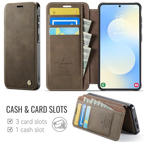 PlusnapX for Galaxy S24 Slim Wallet Case Compatible with Magsafe, Brown by PlusnapX - Used condition - Image 2