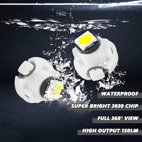 10PCS T3 Neo Wedge LED para panel auto 8mm Blanco miniatura 5
