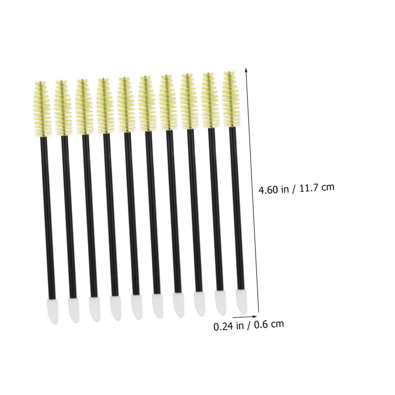 PartyKindom 50Pcs Disposable Eyelash and Eyebrow Brush Applicators Dual Ended Lash Tool for Makeup Travel Friendly Design for Professional and Home Use for Mascara and Brow Styling