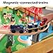 KidKraft Waterfall Mountain Wooden Train Set & Table with 120 Pieces, 3 Storage Bins