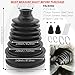 2PCS 19-24 mm Shaft CV Boot Repair Kit,Silicone CV Axle Boot Repair Kit Includes 4 Stainless Steel CVs Boots Clamp & 6 Cable Ties,One-piece Design Tie Rod Boots for Select Vehicle
