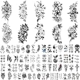 70 Sheets Temporary Tattoos For Women,Fake Tattoos,Temporary Tattoos Adult,Tatoos For Women,Tattoos