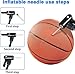 Air Pump Needle 35pcs, Ball Inflation for Basketball, Soccer, Volleyball, Football or Rugby Balls Replacement Pin Inflating with Storage Box Silver