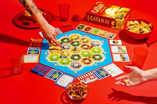 Image of Classic Strategy Board Game - Resource Trading & Settlement Building | Family Tabletop Game for Kids & Adults | Tactical Planning & Economy Game | 2-4 Players | Ages 10+
