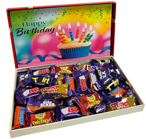 Happy birthday Chocolate gift box with Assorted mini Heros Chocolate Ideal Birthday Chocolate gift box for all
