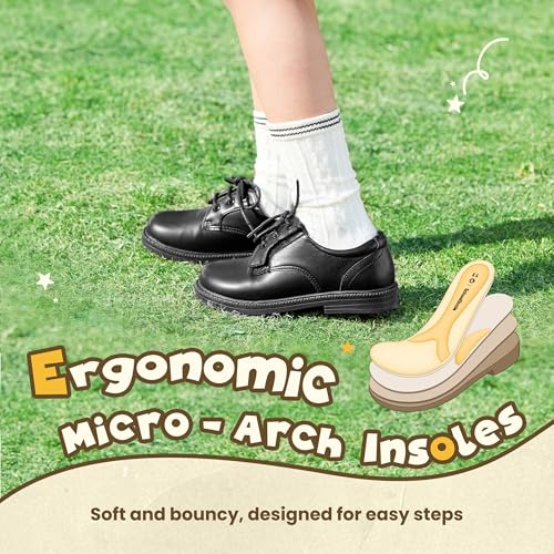 Image of PATPAT Boys Girls Dress Shoes,Oxford Loafers Formal School Church Shoes for Toddler Little Big Kids