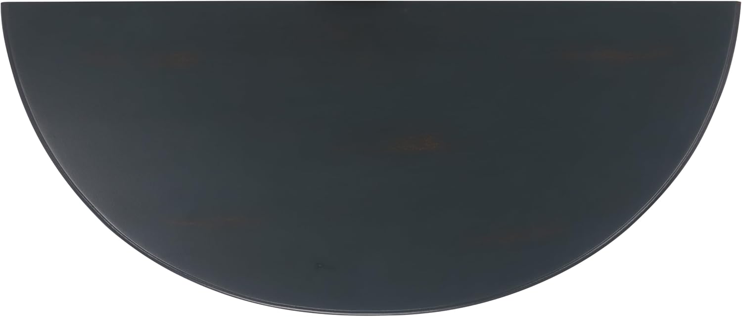 SAFAVIEH Home Collection – Abram Teal Semicircle Console Table with Drawer & Shelf, Transitional Country Console, Demilune Design (AMH6636B)