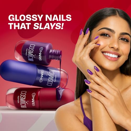 Image of MARS Cosmic Hues Nail Paint (10.0 ml) (10-MOONBEAM) | Intense Color | Ultra-Glossy Shine | Long-Lasting & Chip-Resistant | Non-Sticky | Quick-Drying Formula
