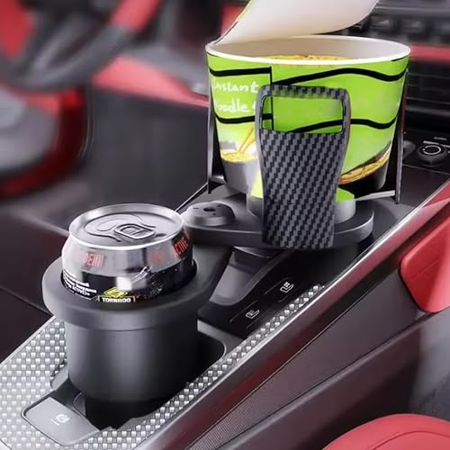 Image of Robustt Dual Car Cup Holder Expander with Adjustable Base, 360 Degree Rotatable Base, Upgraded Expandable Cup Holder Expander for Car, 2 in 1 Multifunctional Automotive Cup Holder Extender (Pack of 2)