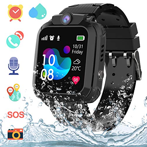 AGPS Waterproof Kids Smart Watch for Students, Girls Boys Touch Screen Smartwatch