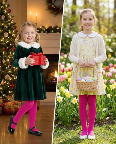 Image of leg elegant Ballet Footed Dance Tights for Toddler and Kids Girls 50D