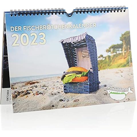 Wunsch erfüller Der Fischbrötchenkalender 2023 - witziger Wandkalender mit Fischbrötchen Cover