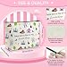 Vacation Trip Gift Fairytale Fans Cosmetic Bag Trip Snacks Makeup Bag Traveler Gift for Women Friendship Gifts for Women Graduation Christmas Birthday Gifts for Friend Sister Travel Toiletry Pouch