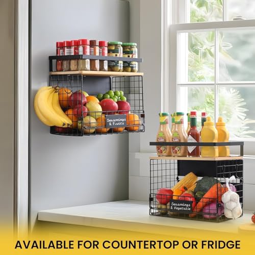 50% de descuento en cestas magnéticas para refrigerador, amplia capacidad - Image 6
