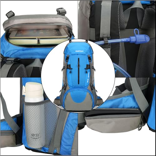Image of King'sGuard 70L Hiking Backpack with Rain Cover Lightweight Waterproof Travel Camping Backpack Large Backpacking Pack
