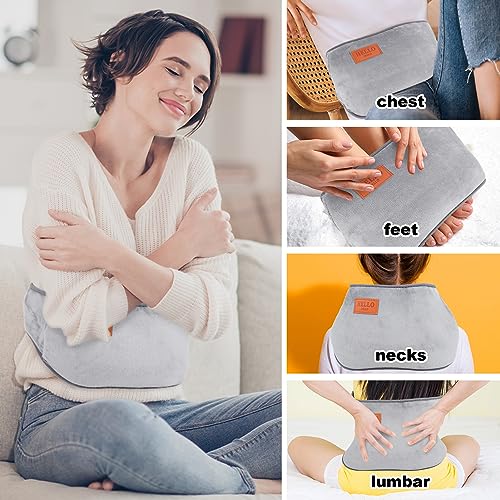 umorismo Abdomen Wearable Fluffy Hot Water Bottle with Soft Belt for Period Pain Relief, Neck, Shoulder, Legs, Back, Waist - Warm Winter Gift - Image 4