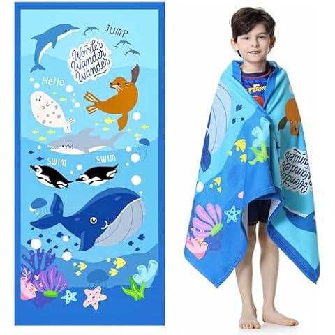 MOKANI Kids Microfibre Beach Towel Cover