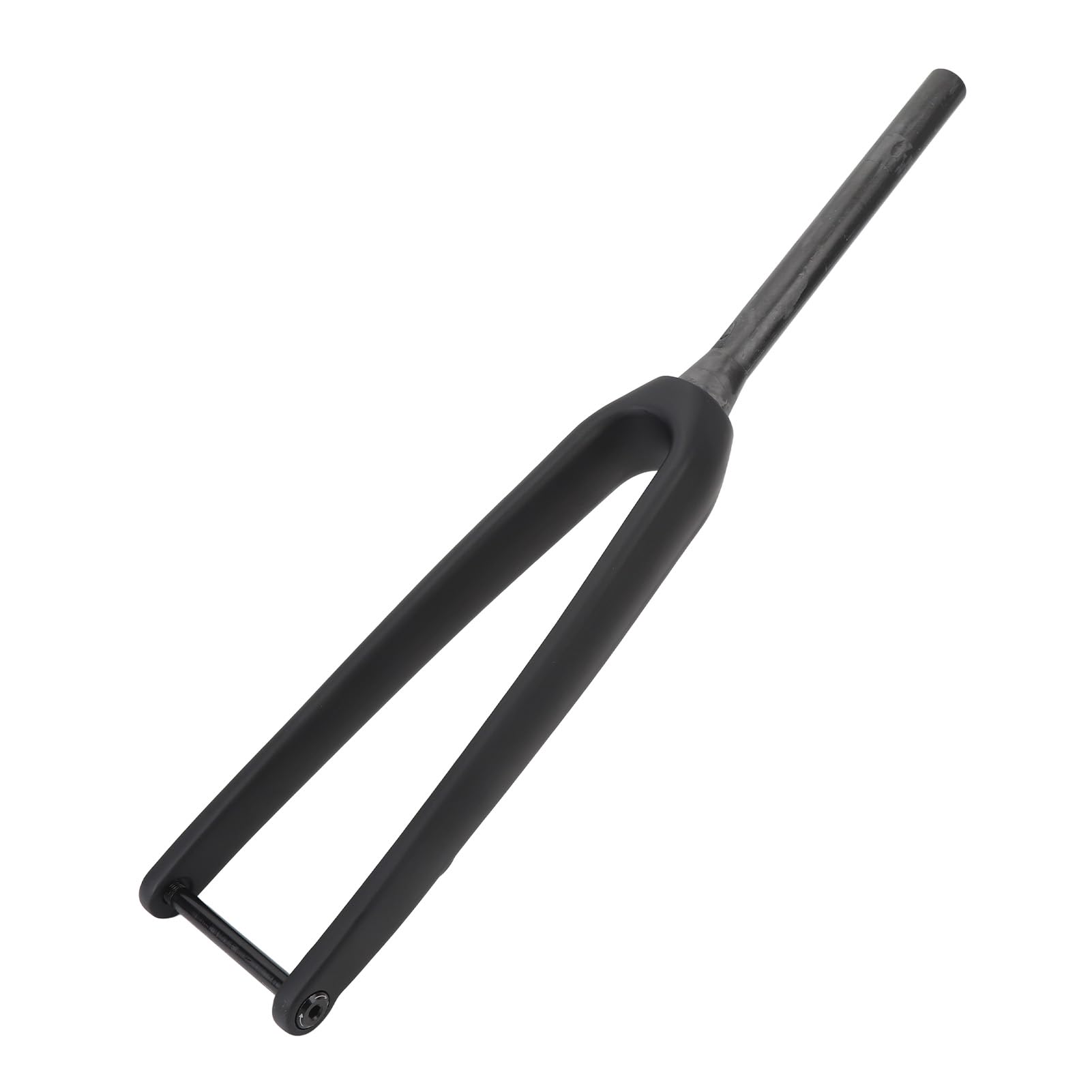 Fahrrad-Vorderradgabel aus 3K-T800-Kohlefaser, 100 x 12 mm Steckachse, 1-1/8 Zoll Durchmesser, 45 mm versetzte flache Scheibenbrems-Vorderradgabel (Matt)
