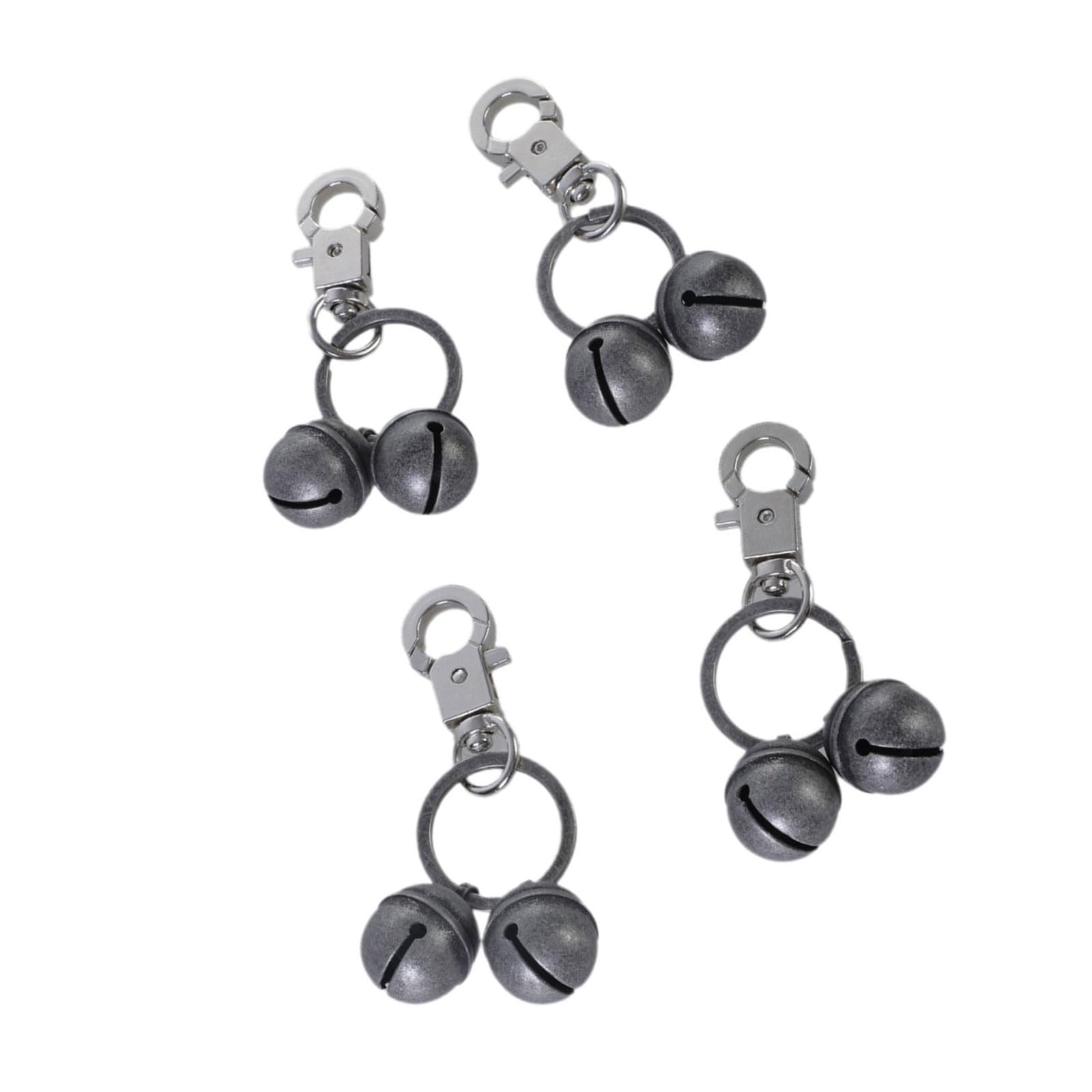 XUZHID Collars Bells?4pcs Brasses Dog Collar Bells Pet Hanging Rings Bells Pet Pendants Collar Bells for Personality Pet