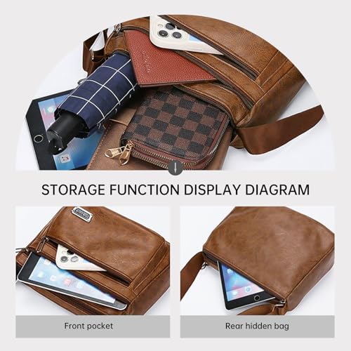 Portable Crossbody Sling Bag for Men Women, Classic Shoulder Backpack Chest Daypack Satchel for Hiking Travel4