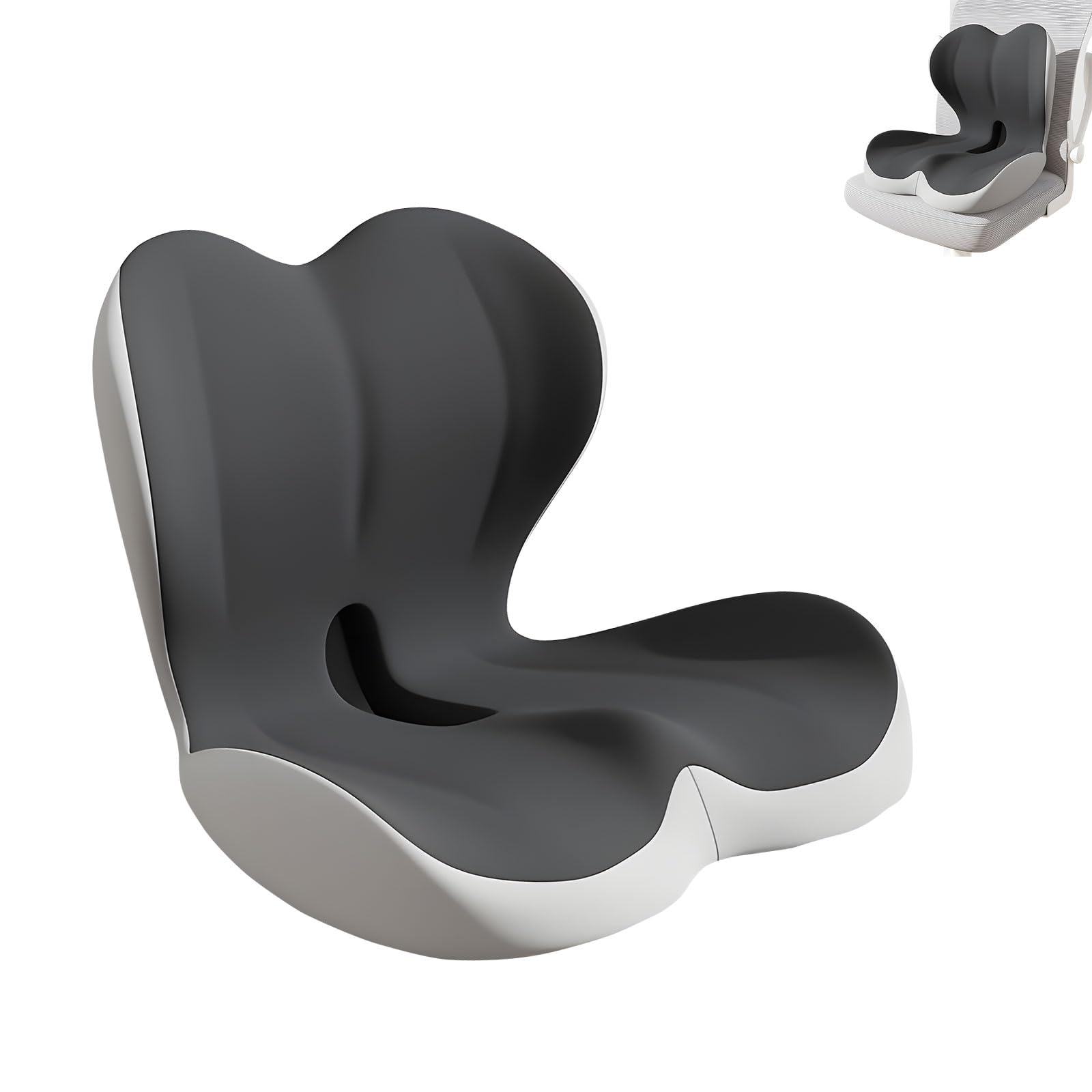 Piceioep Ventilated Chair Pillow Launderable Protect Vertebrate Arrangement Assist for Driving Play Studying Ergonomic Chair Pillow with Lumbar