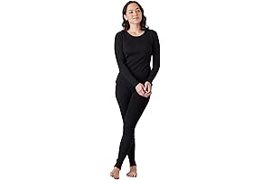 Womens 100% Merino Wool Base Layer Set: Comfort in the Cold