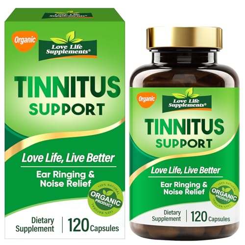 Tinnitus Relief for Ringing Ears Suplemento 1200mg, Reduce Zumbido de Oídos y Acúfenos | Apoya la Salud Auditiva Natural, 120 Cápsulas (2 Meses)