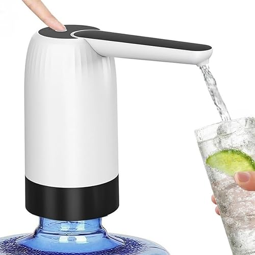 Dispensador de agua para botellas de 5 galones, bomba de agua potable de 5 galones, carga USB, dispensador de agua eléctrico de 5 galones, fácil de
