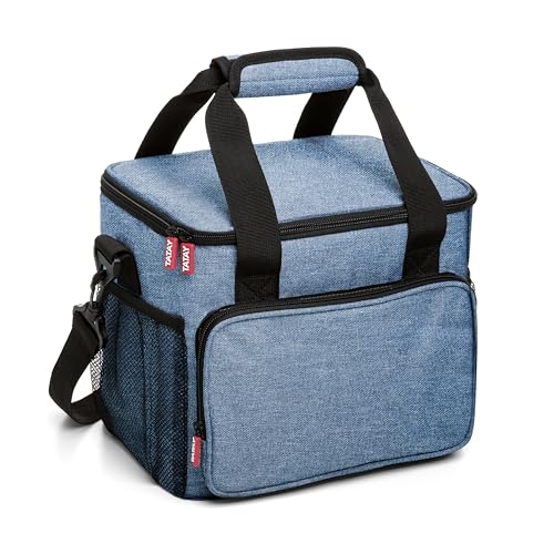 Tatay 11L Nevera para Alimentos, Bolsa térmica Porta Alimentos, Triple Capa Aislante, Flexible y 100% estanco. Urban Food Picnic Azul con Aislamiento térmico para Comida