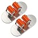 Sumnacon Mop Broom Holder Organizer, 2 Pcs 3M Self Adhesive Wall Mounted Mop Hooks Broom Hanger Holder with Spring Clip Design Bath Mounted Home Tools/ Kitchen Organizer Rack(Oval)