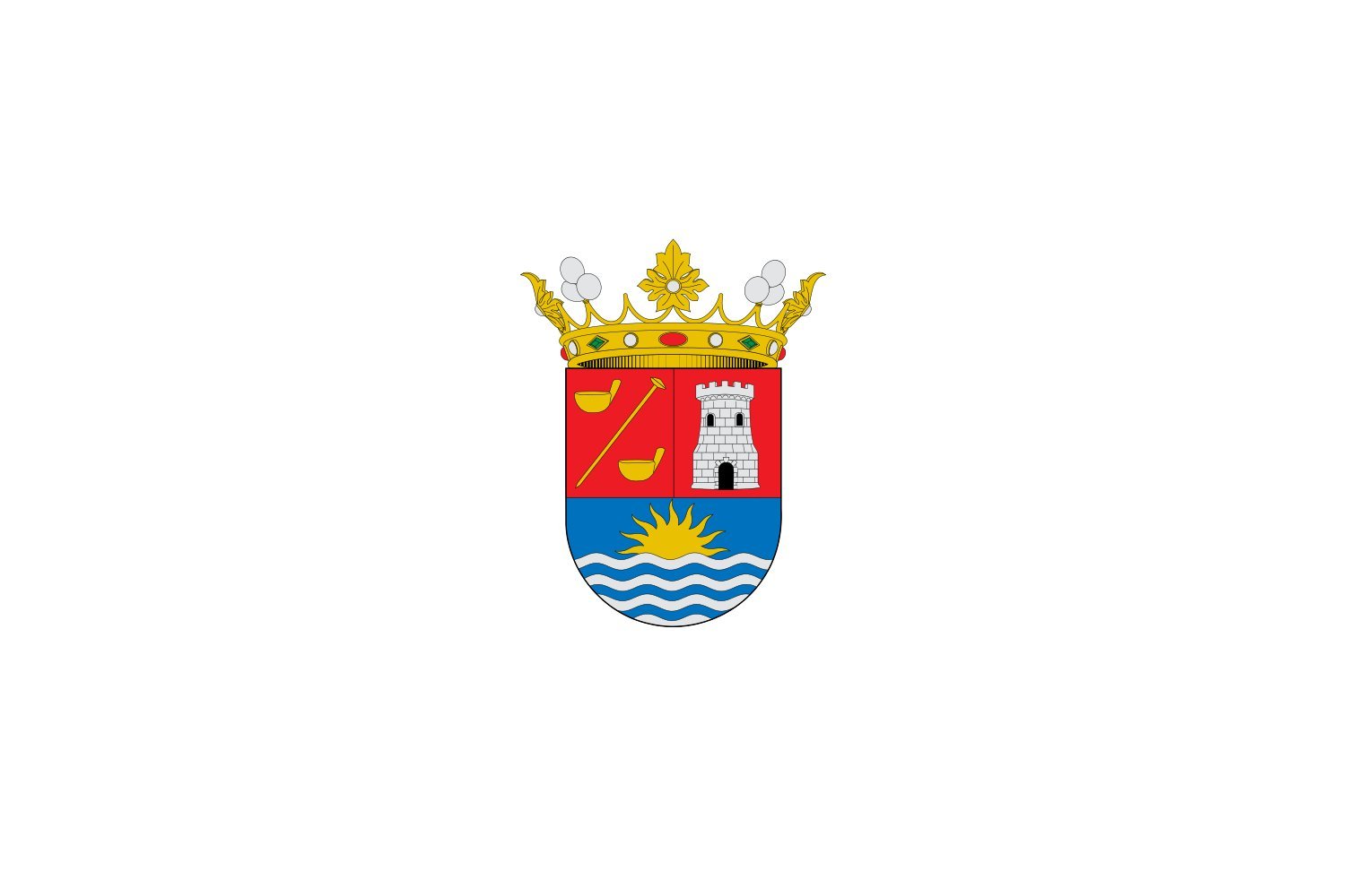 Drapeau Adeje Tenerife Espagne grand pavillon municipal extérieur pour mât