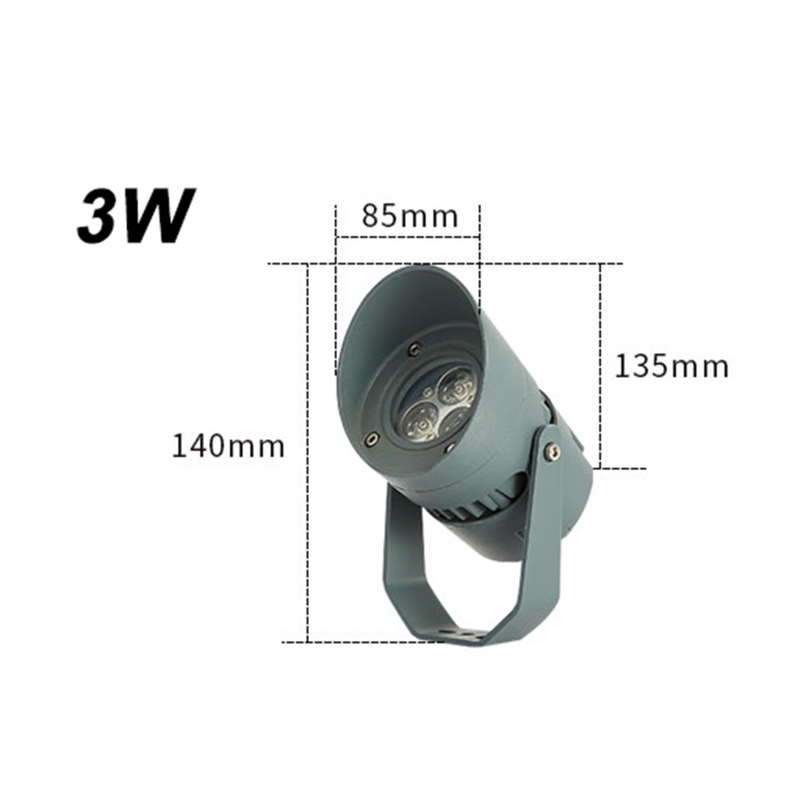 Foco LED Impermeable Para Exteriores IP65 - Luces De Jardín Giratorias, Foco LED De Haz Concentrado De 220V, Luces De Proyección Para Árboles En Paisajes