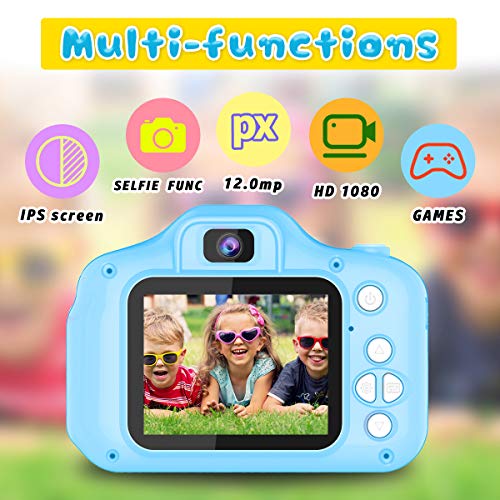 YORKOO Geschenk für 4-6 Jahre Mädchen Jungs Kinder Kamera HD 1080P Digitalkamera für Kinder Silikon Fotoapparat… – Bild 3
