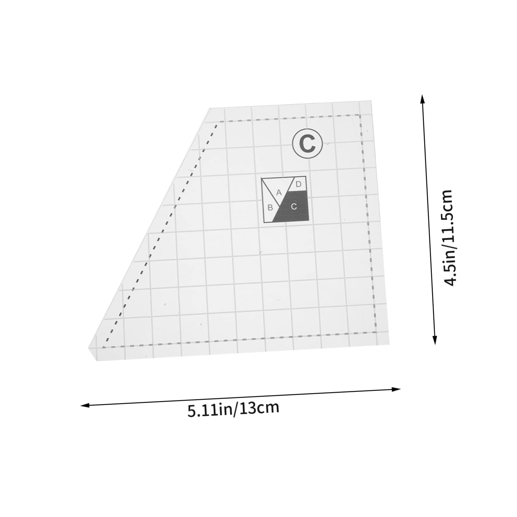 LIFKOME 1Set DIY Stitching Template Durable Quilting Templates for Sewing Patchwork Kit for Craft Projects for Beginners and Professionals