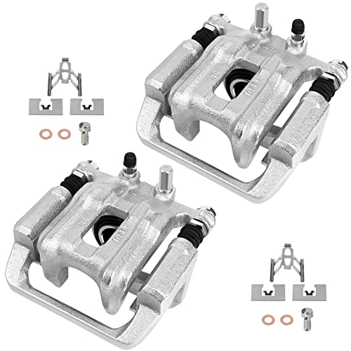 cciyu 19B6886 19B6887 Rear Left & Right Brake Calipers With Bracket For Acura For RDX 2013-2018,For Honda For Crosstour 2012-2015,For Honda For CR-V 2007-2016 Driver & Passenger Side