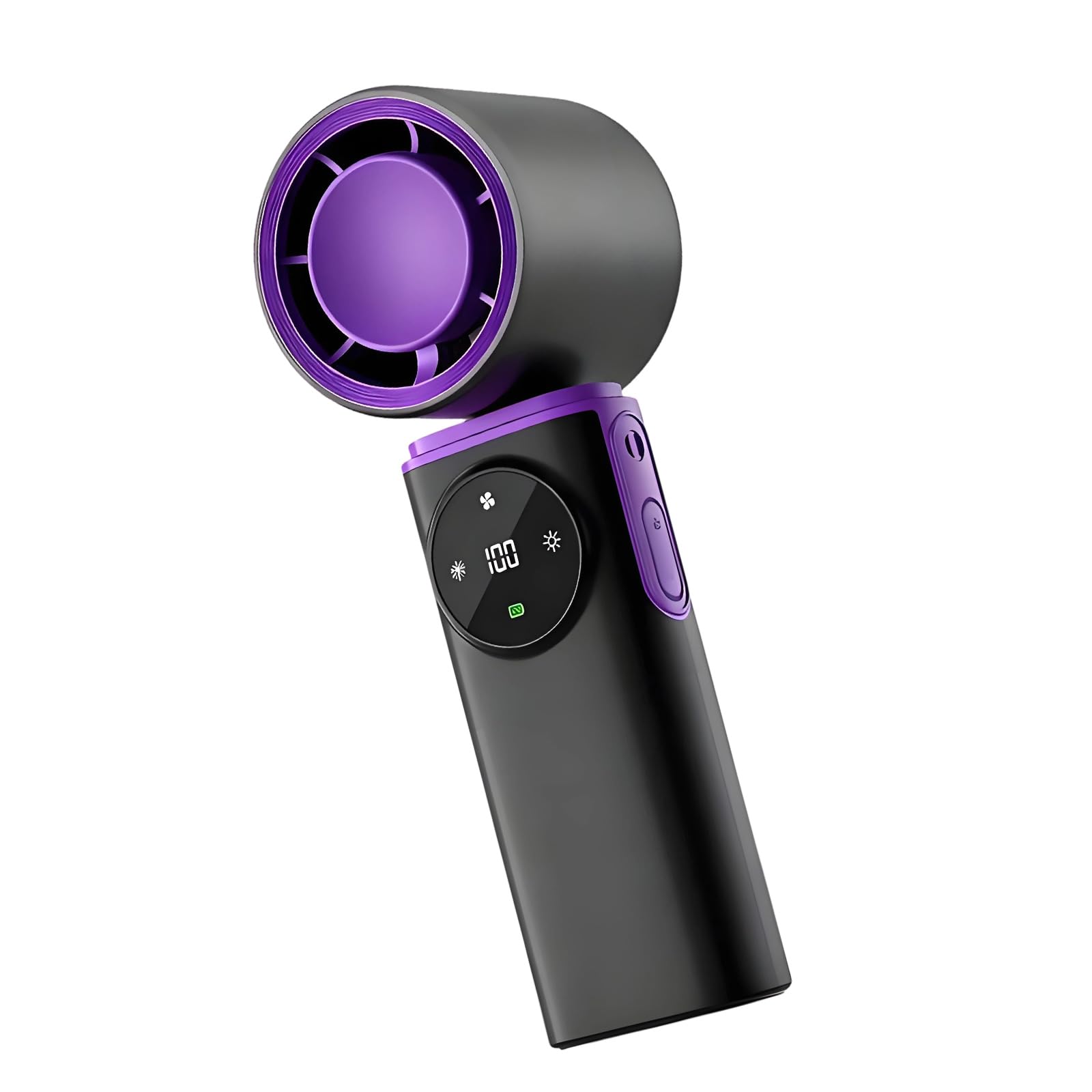 CAZSTYK Cooling Fan Quiet Digital Display USB Rechargeable with Cold Compress Handheld Fan Portable Usb Rechargeable