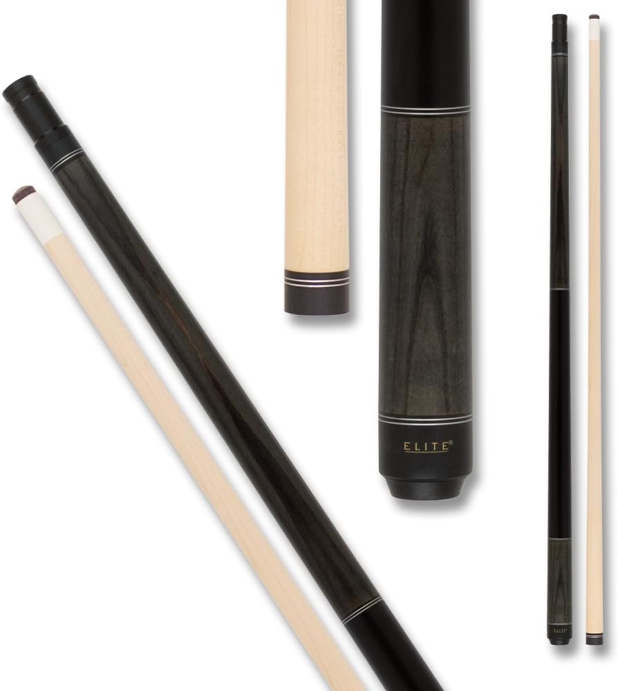 Elite EP41 Matte Finish Pool Cue - Charcoal Stained with Matte Finish