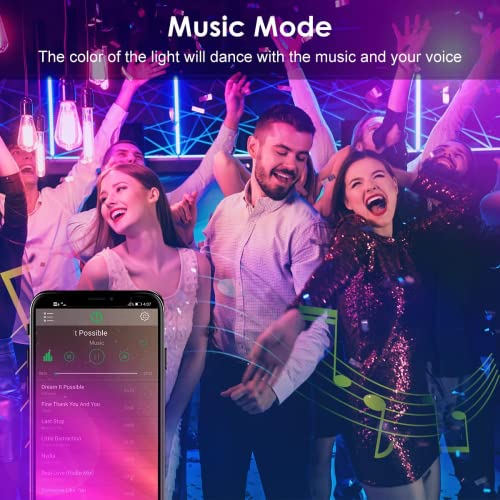 L8Star 133Ft Led Lights For Bedroom, 40M Led Strip Lights Rgb Lights Strips With Remote And Bluetooth Control Apply For Home Decoration Sync To Music #TOP3