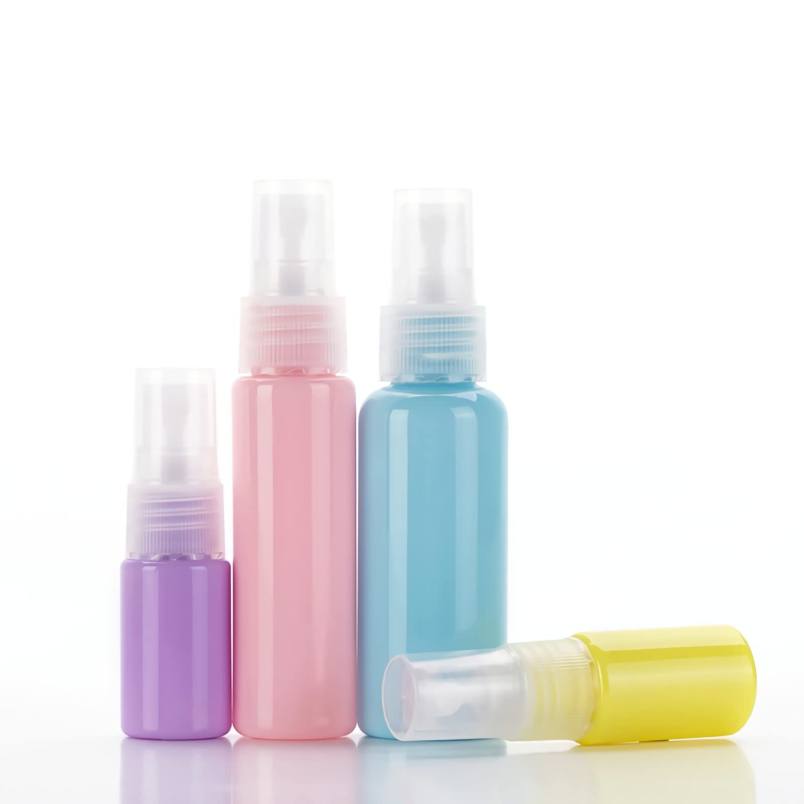 TIANZD 100 Stück Leere 10 ml Rosa Lichtdicht Kunststoff Sprühflasche Zerstäuber Flasche, 10ml Tragbar Feinen Nebel Pumpzerstäuber Zerstäuberflasche Parfümzerstäuber Reise Flakons, 8x Trichter