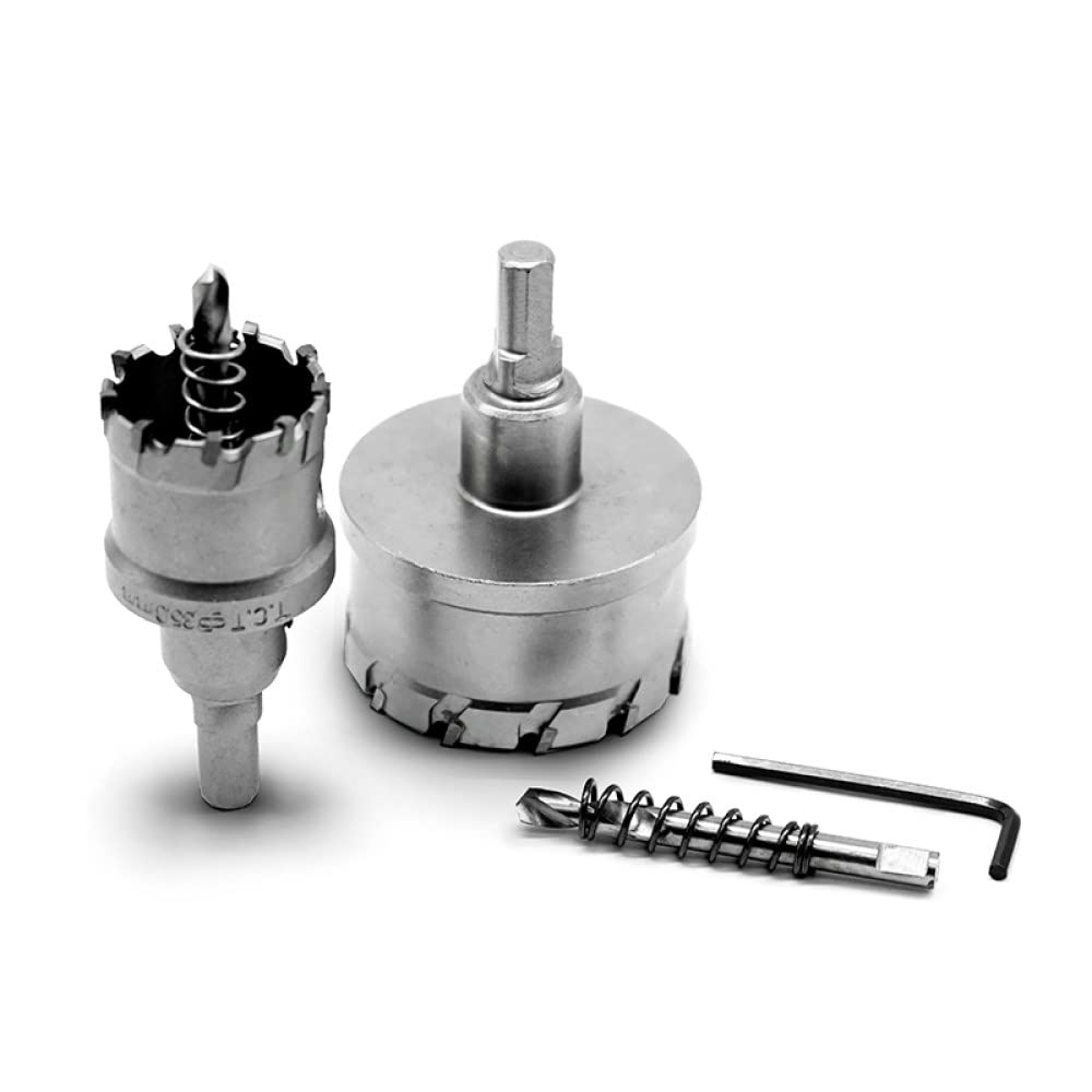 Brocas de 15-150 mm para sierras de metal , piezas de herramientas de aleación dura, uso de punzones de corte de chapa de acero inoxidable, 50 mm, hexagonales