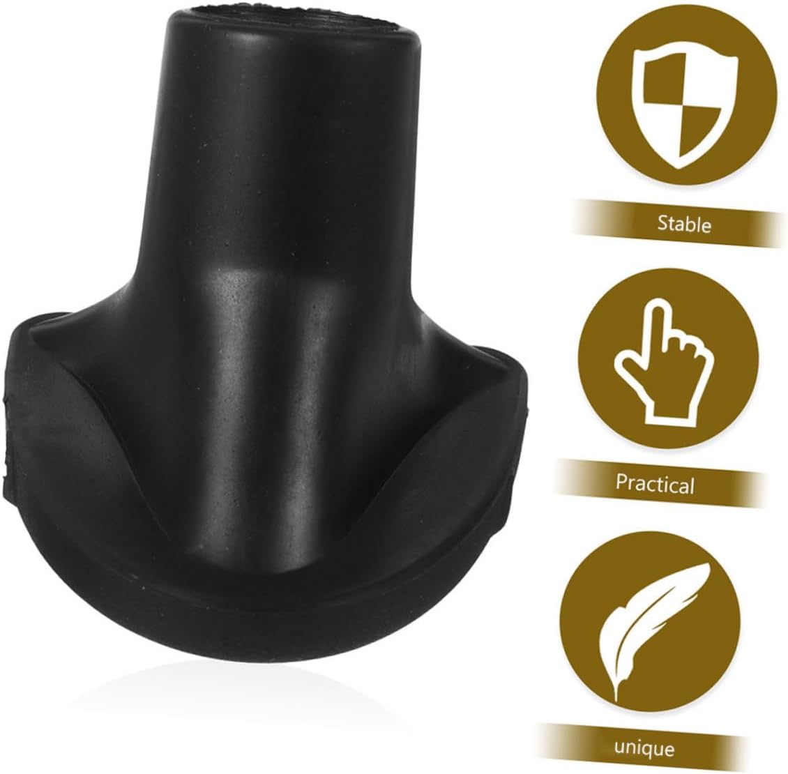 4pcs Rubber Golf Bag Replacement Feet with Anti-Skid Round Cups image 3