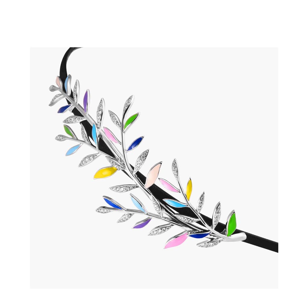Bobinas Para El Cabello Con Cola De Caballo Gomas Accesorios for el cabello Textura Textura Horquilla Elegante Hoja Hairbanda Señoras Pelo Hairband Horquilla Adecuado for regalos exquisitos de cumplea
