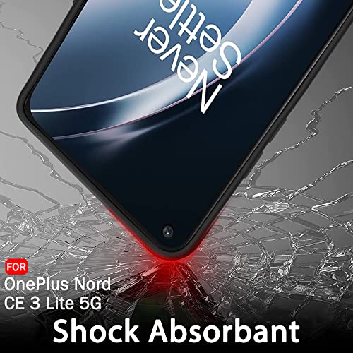Image of TheGiftKart Sleek Back Cover Case for OnePlus Nord CE 3 Lite 5G | Slim Fit Protective Design | Matte Finish | Camera Protection Bump | Soft Back Cover for OnePlus Nord CE 3 Lite (Silicone, Black)