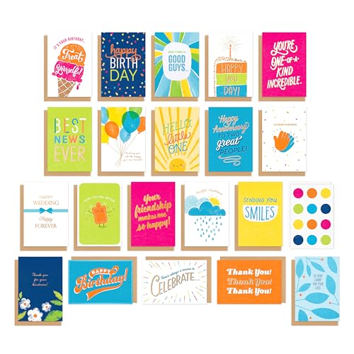 American Greetings 20-Count All Occasions Card Bundle with Envelopes- Birthday