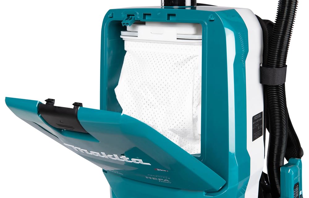 Makita VC012GZ01 40V MAX Li-Ion XGT Aspiradora de Mochila sin escobillas, baterías y Cargador no incluidos